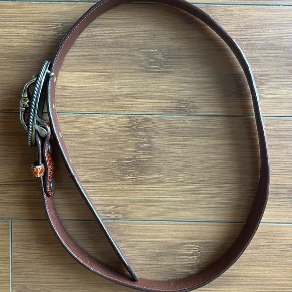 Barry Kieselstein-Cord Alligator Belt with Silver Buckle - Picture 10 of 11